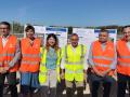 Imagen de izq a dcha, alcalde de Almussafes; alcaldesa de Benifaio; Directora General del Agua de la GVA; Conseller de Agricultura, Agua, Ganadería y Pesca; Pdte de la ARJ; alcalde de Sollana