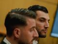 Imagen del futbolista Rafa Mir durante el juicio en la Audiencia Provincial de Valencia.