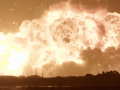 Momento de la explosión del New Glenn de Blue Origin