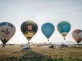 Imagen de archivo de globos aerostáticos