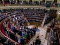 La solemne ovación al Papa al entrar al Congreso de los Diputados