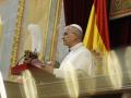 El Papa León XIV interviene durante su visita al Congreso de los Diputados