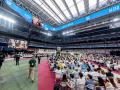Encuentro del Papa León XIV con la comunidad diocesana, en el Estadio Bernabéu