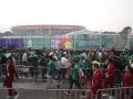 Aficionados llegan al estadio Ciudad de México (México)