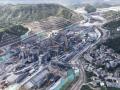 Obra de construcción del cruce de Madao del canal de Pinglu