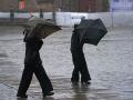 Temporal de lluvia en Santiago - Alerta naraja en Santiago   y roja en Pontevedra por fuertes lluvias - temporal Joseph