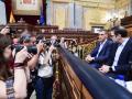 Pedro Sánchez, junto a su ministro de Economía, Carlos Cuerpo
