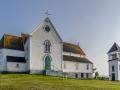 La histórica iglesia anglicana de San Jorge en Brigus (Canadá)
