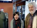 Xabier Ron junto a Yolanda Díaz y Xosé Manuel Beiras, en una imagen de 2012