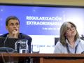 Los secretarios de Estado de Migraciones, Pilar Cancela, y de Seguridad Social y Pensiones, Borja Suárez