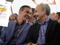 Pedro Sánchez junto a José Luis Rodríguez Zapatero