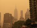 Nueva York, cubierta por una nube de humo llegada desde los incendios forestales de Canadá