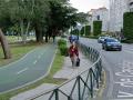 Carril bici de la avenida Castelao de Vigo