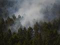 Superficie forestal quemada durante el incendio forestal, a 19 de julio de 2026, en Muriel, Guadalajara, Castilla-La Mancha (España). Los trabajos de extinción están siendo muy complicados debido a la fuerza del viento, que está empujando las llamas hacia el interior del Parque Natural Sierra Norte.

Mateo Lanzuela / Europa Press
19/7/2026