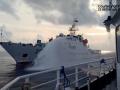 Un navío de la guardia costera china dispara frente a otro tailandés