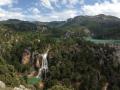 Vista del sendero y el embalse de Aguascebas en Jaén