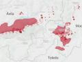 Mapa de los incendios en el suroeste de Madrid y sureste de Ávila