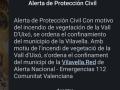 Alerta de Protección Civil en Vilavella (Castellón)