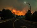 Llamas del incendio forestal, a 25 de julio de 2026, en La Adrada, Ávila, Castilla y León