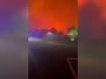 Fotograma de los vídeos del incendio