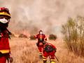 Trabajos de la UME junto 112 de Castilla y León y bomberos de la Diputación de Ávila, en la localidad abulense de Cebreros