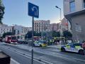 Incendio en la catenaria de la L1 de Metro de Barcelona