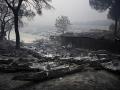 Imágenes de los estragos del fuego a su paso por el Pantano de San Juan