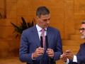 El momento en el que le recuerdan a Sánchez lo que tenía que decir