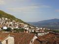 Vista panorámica de los tejados del pueblo de Pedro Bernardo en el valle del Tiétar