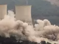 Voladura de las cuatro terres de refrigeración de la central térmica de As Pontes