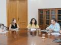 Imagen de Begoña Carrasco en la reunión con la Subdelegación del Gobierno sobre la N340