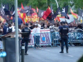 Manifestación frente a la embajada de Marruecos contra la oleada de migrantes en Ceuta