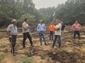 El consejero de Agricultura, Ganadería, Medio Rural y Política Ambiental, Joaquín Antonio Pino, visita el Valle de Iruelas y otros terrenos afectados por el incendio de la provincia de Ávila
