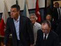 Pedro Sánchez, Fernando Grande-Marlaska y el presidente de Ceuta, Juan José Vivas