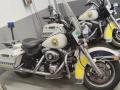 Imagen de las motos Harley Davidson de la Policía Local de Valencia.