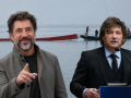 Javier Bardem y Javier Milei
