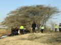 Miembros de la Policía de Perú operan en la zona donde se ha siniestrado la avioneta