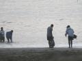 Vista de la entrada ilegal a nado en Ceuta de migrantes marroquíes y argelinos del pasado jueves
