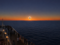 Imagen de la recreación del eclipse desde la cubierta