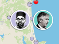 Mohamed VI y Marlaska, sobre un mapa de las ciudades marroquíes cercanas a Ceuta
