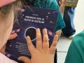 Folleto de los talleres infantiles gratuitos por el eclipse solar total del 12 de agosto