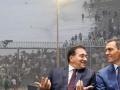 Al fondo el paso fronterizo del Tarajal colapsado por inmigrantes marroquíes durante el asalto a Ceuta (Europa Press)