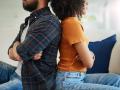 Una pareja tras una discusión
