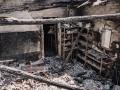 Vivienda arrasada por el fuego de Burgohondo, Ávila