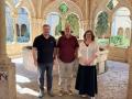 Imagen de los representantes de Obra Cultural Balear, Òmnium Cultural y Acció Cultural del País Valencià.