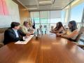 Imagen de la reunión de transporte público para el interior de la provincia