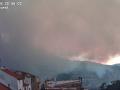 Imagen inicial del incendio en la localidad castellonense de la Serra d’en Galceran.