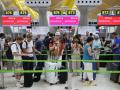 Pasajeros en el aeropuerto Adolfo Suárez Madrid-Barajas