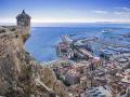 Vista de la ciudad de Alicante desde el Castillo de Santa Bárbara