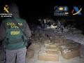 Fardos encontrados en la descarga